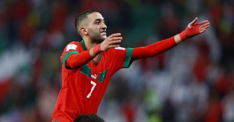 Ziyech thi đấu xuất sắc tại World Cup 2022 góp phần đưa Morocco vào đến bán kết