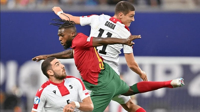 U21 Georgia đánh bại một Bồ Đào Nha cực mạnh với nhiều ngôi sao trong đội hình
