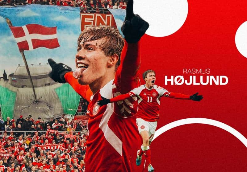 Rasmus Højlund - tiền đạo trẻ của bóng đá Đan Mạch và CLB Atalanta được MU ăn đón