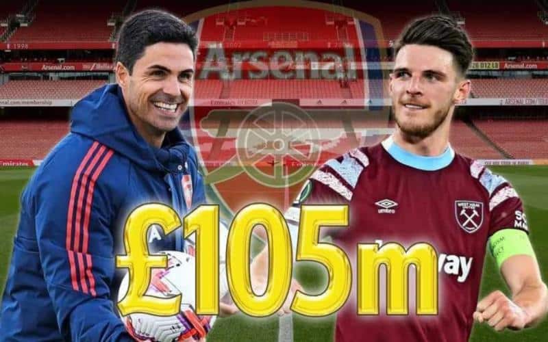 Arsenal chiêu mộ thành công Declan Rice với giá 105 triệu bảng