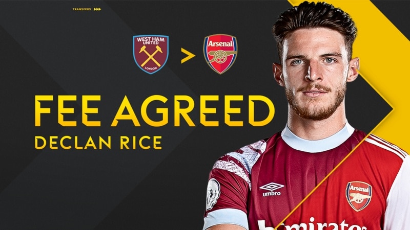 Thương vụ Declan Rice gia nhập Arsenal đang được hoàn thành